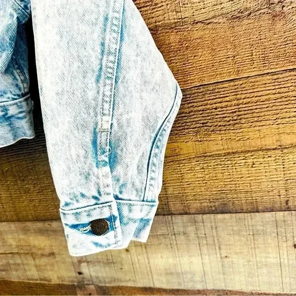 Vintage Levi’s Acid Wash Cropped Denim Jacket